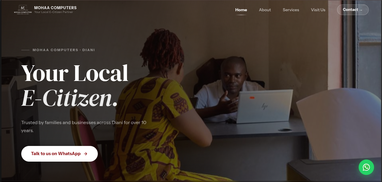 Mohaa Computers – Business Website
